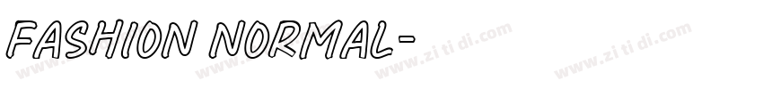 Fashion Normal字体转换